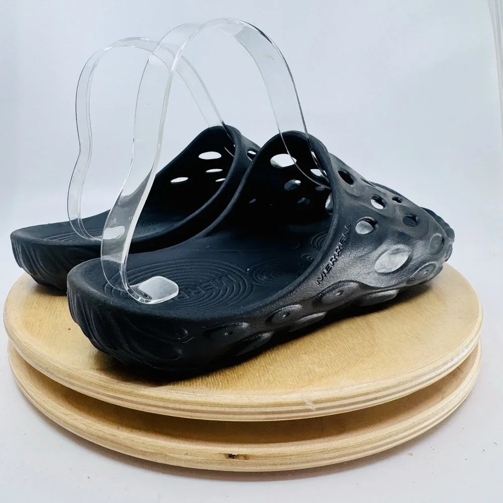 Merrell Hydro Slide 2 Sandals Shoes Mens‎ 5.5 Womens 7 Black Comfort Unisex